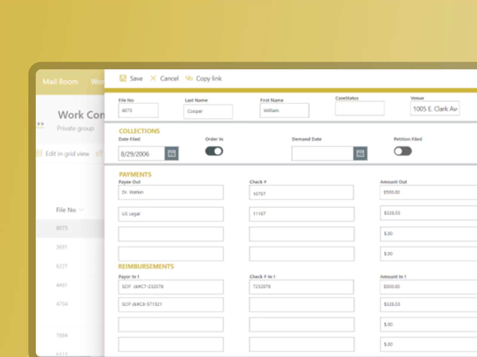 Cases Management system