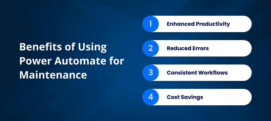 Benefits of Using Power Automate for Maintenance